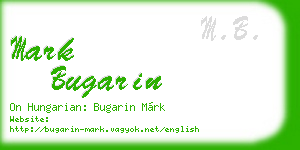 mark bugarin business card